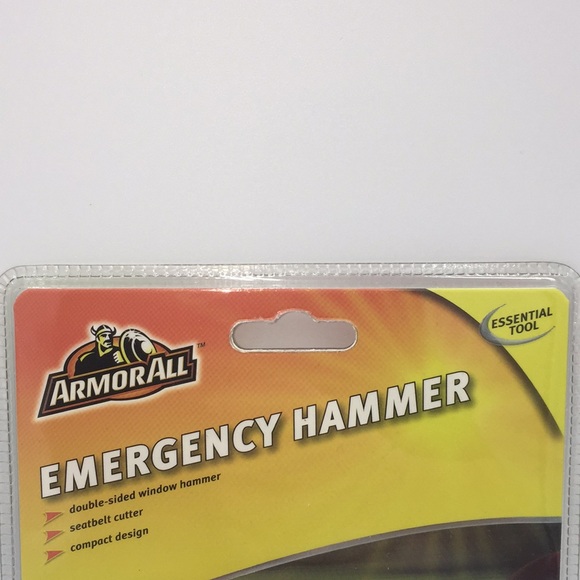 Armor All Emergency Window Hammer Glass Breaker Seat Belt Cutter Auto Safety New - Picture 2 of 14
